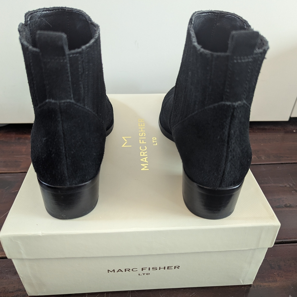 Marc Fisher Black Women's Ankle Boots - Picture 6 of 15